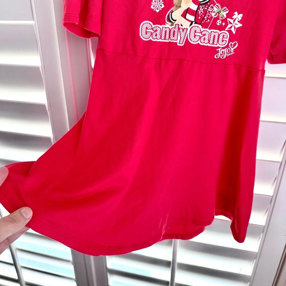 Nickelodeon JoJo Siwa‎ Holiday Dress XS (4–5) Pink “Candy Cane” Christmas Outfit